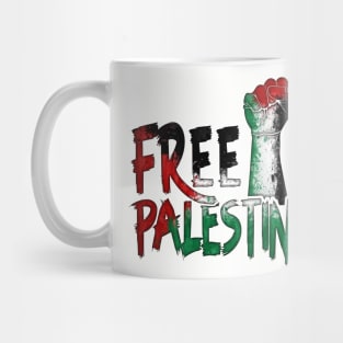 rise your hand free palestine Mug